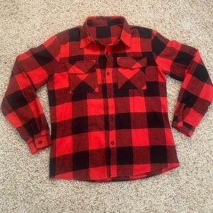 SHEIN, Small, Red and Black Flannel,